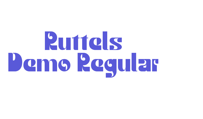 Ruttels Demo-Regular Font Download