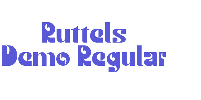 Ruttels Demo-Regular Font Download