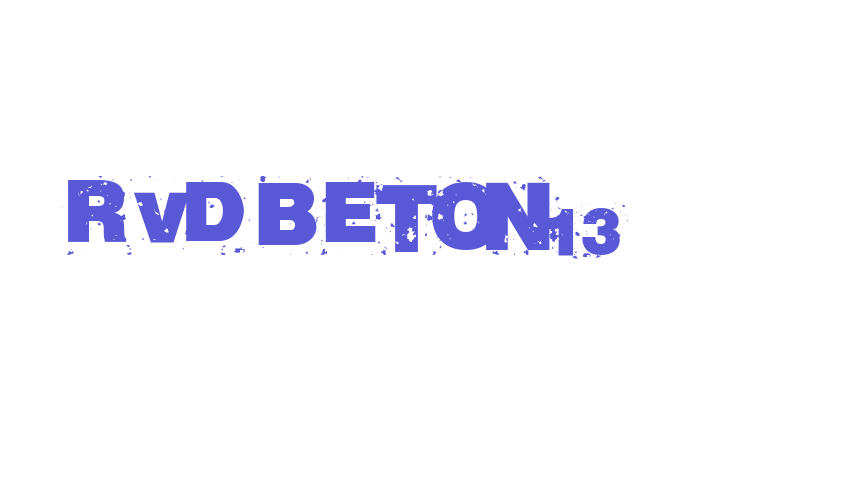 RvD_BETON13 Font Download