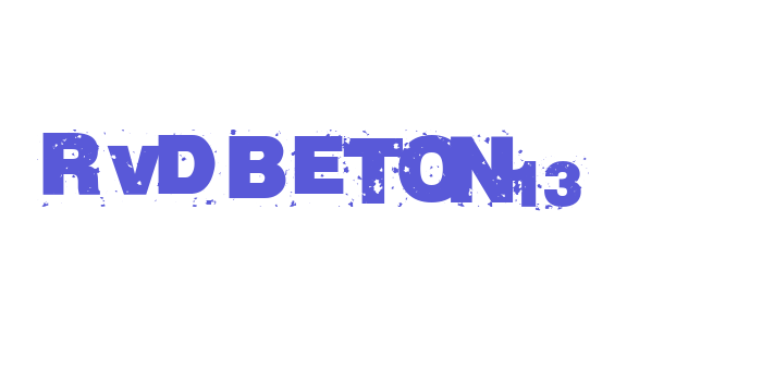 RvD_BETON13 Font Download