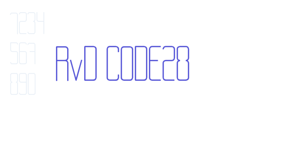 RvD_CODE28 font free