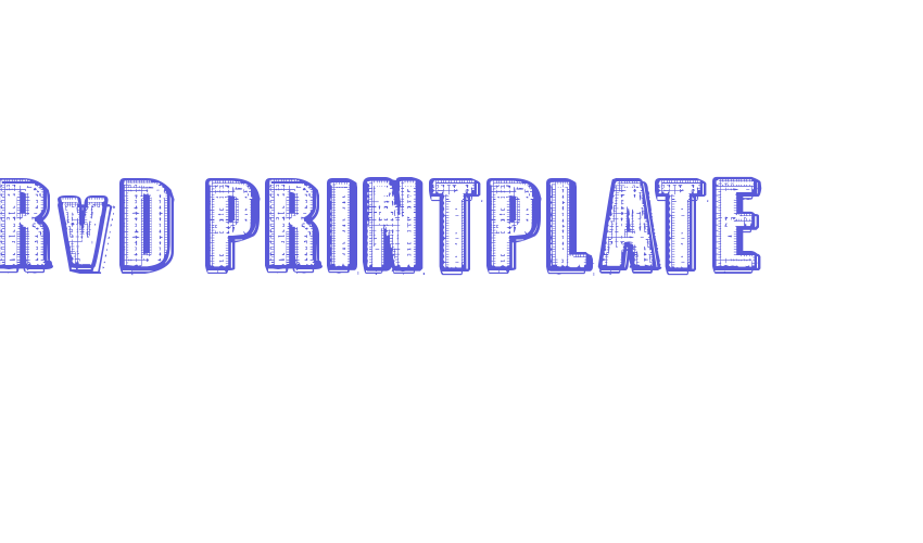 RvD_PRINTPLATE Font Download