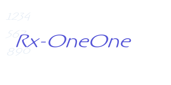 Rx-OneOne font free