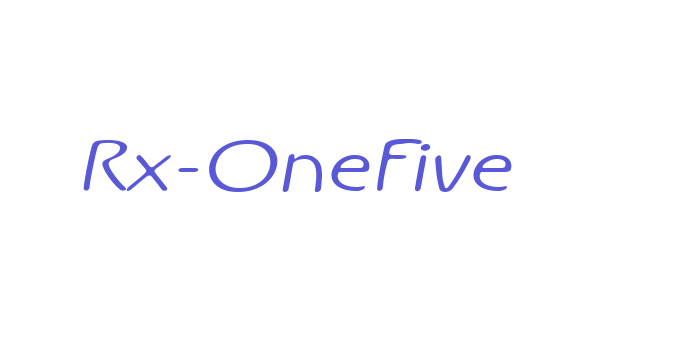 Rx-OneFive Font Download