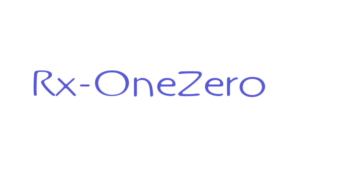 Rx-OneZero Font Download