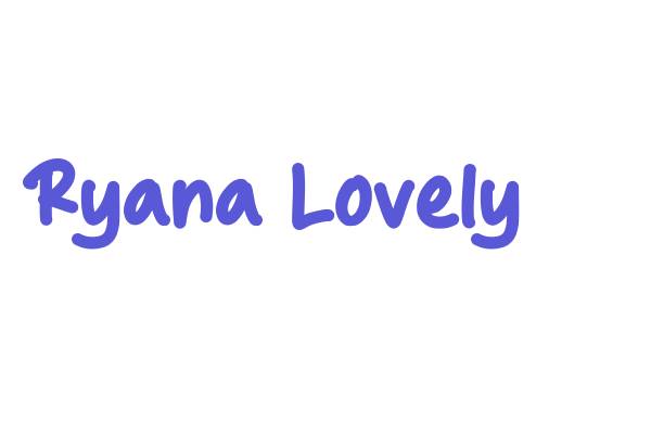 Ryana Lovely Font