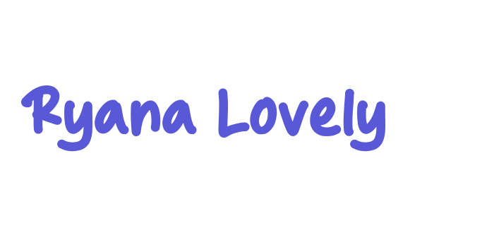 Download Ryana Lovely Font