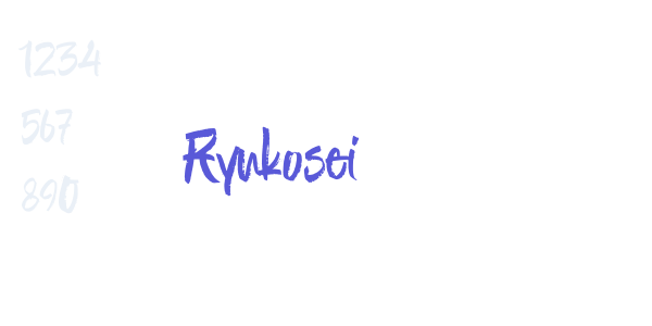 Ryukosei font free