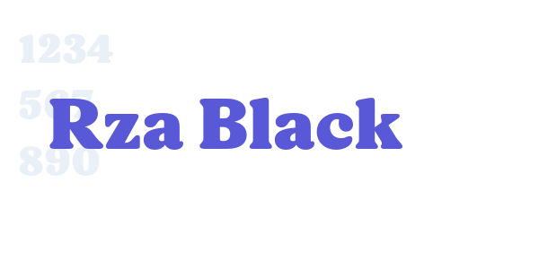 Rza Black font free