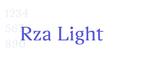 Rza Light font free