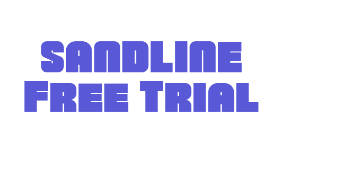 SANDLINE Free Trial Font Download