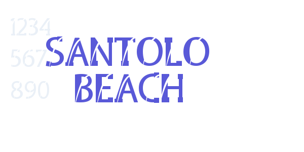 SANTOLO BEACH font free