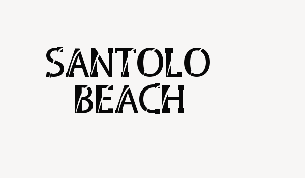 SANTOLO BEACH Font