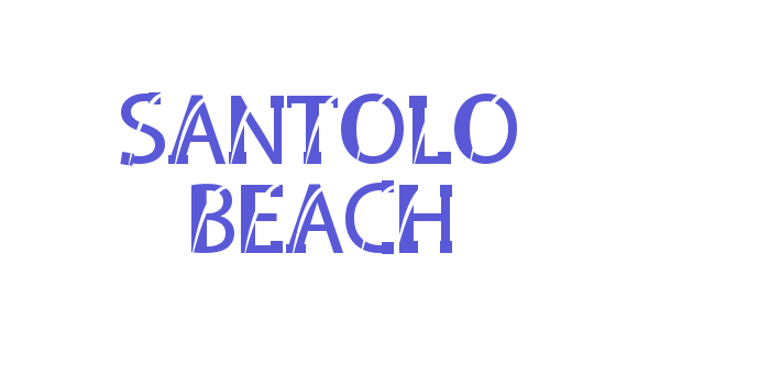 SANTOLO BEACH Font Download