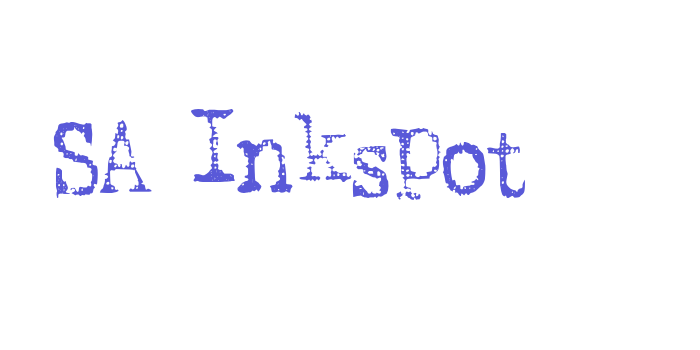 SA Inkspot Font Download