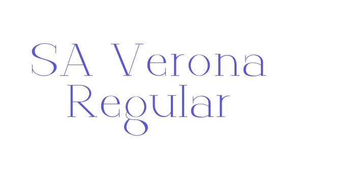 SA Verona Regular Font Download