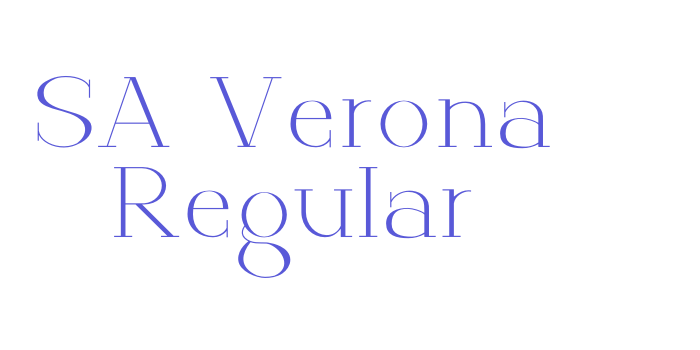 SA Verona Regular Font