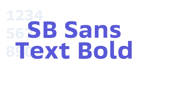 SB Sans Text Bold font free