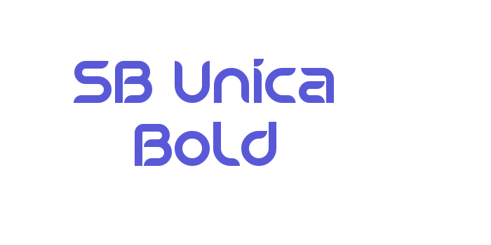 SB Unica Bold Font