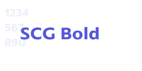 SCG Bold font free