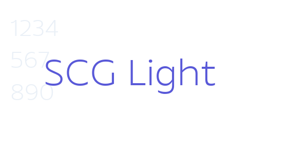 SCG Light font free