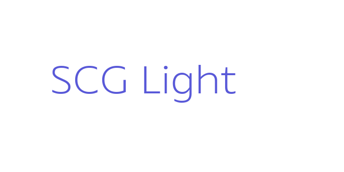 SCG Light Font Download