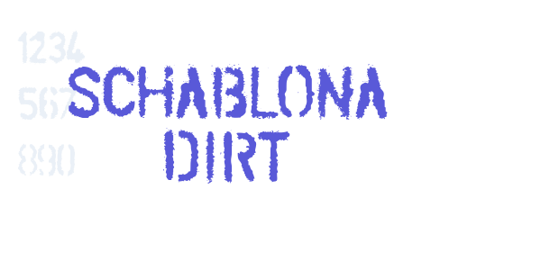 SCHABLONA DIRT font free