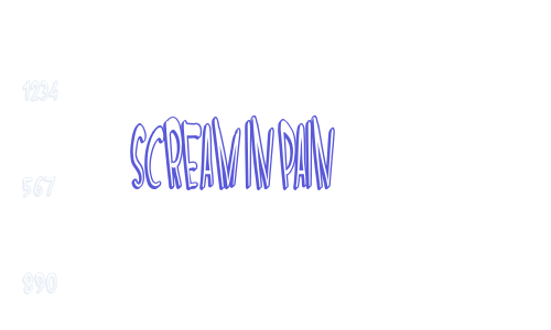 SCREAM IN PAIN Font Download