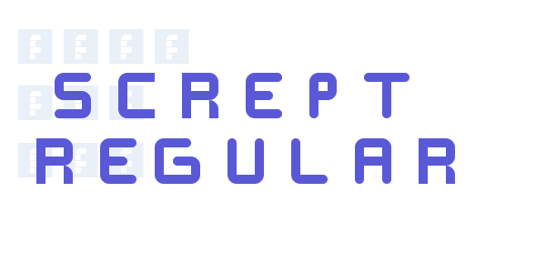 SCREPT  Regular font free