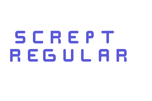 SCREPT  Regular Font