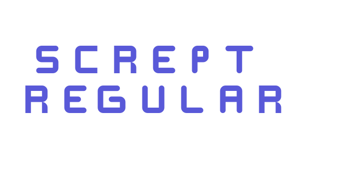 SCREPT  Regular Font Download