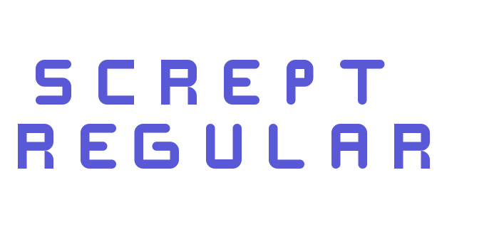 SCREPT  Regular Font