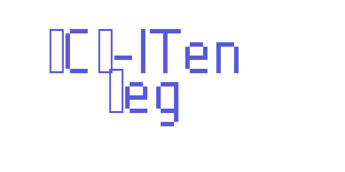 SCR-ITen Reg Font Download