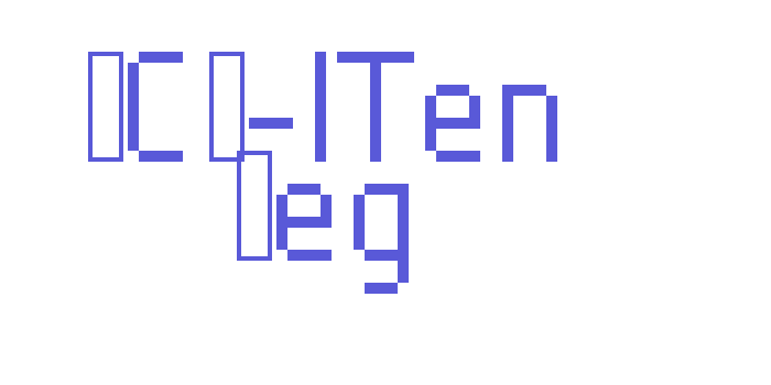 SCR-ITen Reg Font