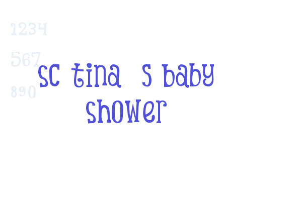 SC Tina’s Baby Shower Font Download