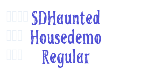 SDHaunted Housedemo Regular-font-download