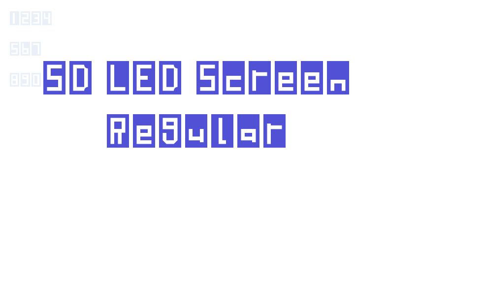 SD LED Screen Regular-font-download