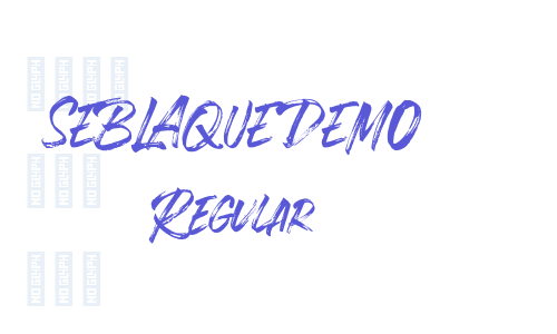 SEBLAQUE DEMO Regular Font