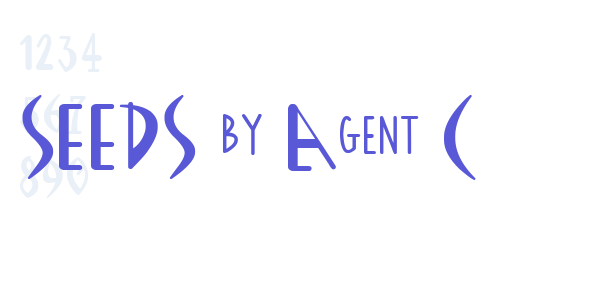 SEEDS by Agent C font