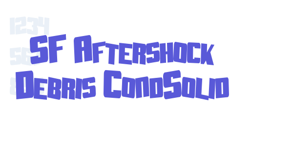 SF Aftershock Debris CondSolid font free