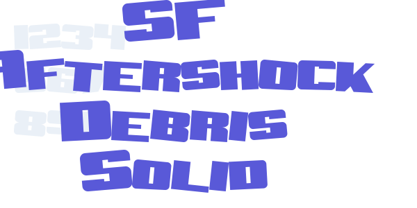 SF Aftershock Debris Solid font free