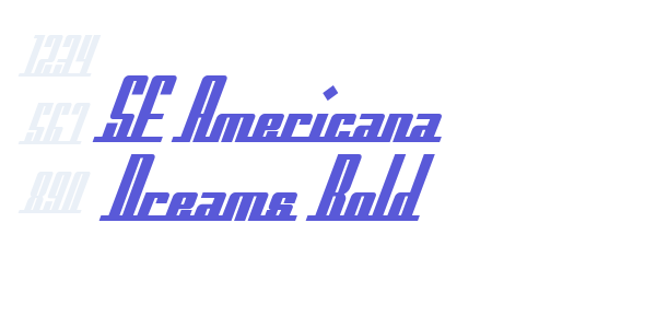 SF Americana Dreams Bold font free