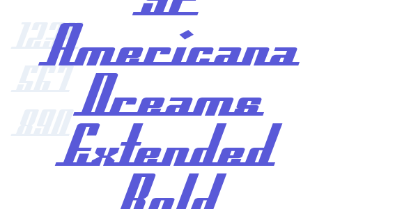 SF Americana Dreams Extended Bold font free