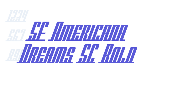 SF Americana Dreams SC Bold font free