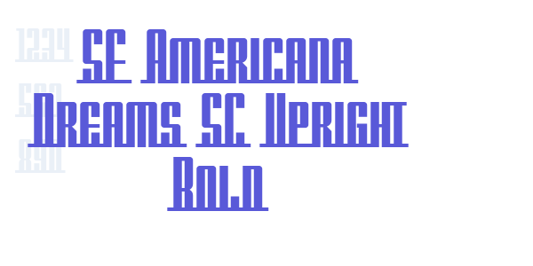 SF Americana Dreams SC Upright Bold font free