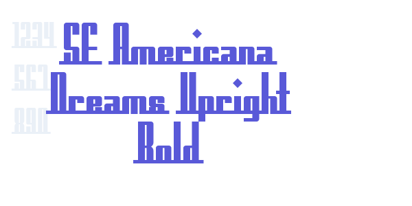 SF Americana Dreams Upright Bold font free