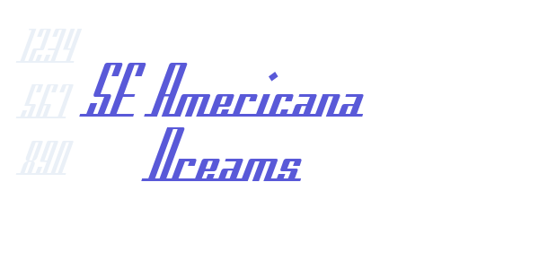 SF Americana Dreams font free