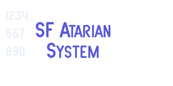 SF Atarian System font free