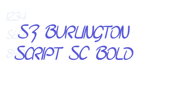 SF Burlington Script SC Bold font free