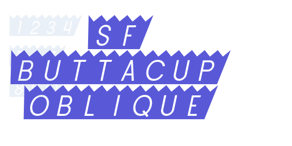 SF Buttacup Oblique font